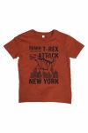 Kids Clothing T-skjorte med T-rex print rust