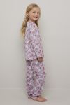 Pyjamas Unicorn Lilla-rosa