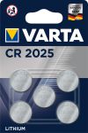 Varta Litium knappcellebatteri CR2025- BL 5 cr 2025