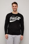 Coca-Cola Langermet t-skjorte svart