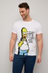 Homer t - shirt hvit