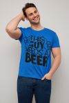 Beer t-shirt blå