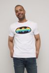 T-skjorte Batman rainbow Hvit