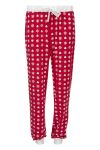 Nightwear pyjamasbukse snøkrystaller rød
