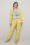 God Påske pyjamas til dame gul