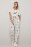 Nightwear Pyjamastopp med print Dolly lys gråmelert..
