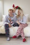 Pyjamas til dame  Merry Christmas Grå-rosa