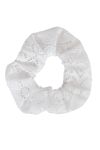 Lace scrunchies hvit