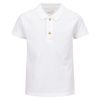T-skjorte med krage i piquet Hvit
