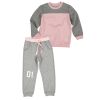 Kids World Joggedress rosa-grå