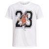 Michael Jordan t-skjorte med trykk hvit.