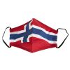 Lifetime Tøymunnbind med norsk flagg rød