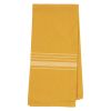 Hverdag kjøkkenhåndkle med striper resirkulert 50x70cm gul