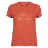 Lifetime Valmue t-skjorte med print og broderi korall