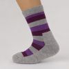 Safa Phoenix sokker cerise/grå stripete