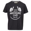 Denim & Casual Awesome Dad t-skjorte sort