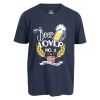 Beer Lover Tim T-shirt marine