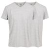 Basic Casual T-shirt 2 pk V-hals grå