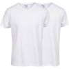 Basic Casual T-shirt 2 pk V-hals hvit