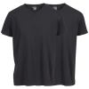 Basic Casual T-shirt 2 pk V-hals sort