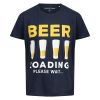 Beer t-shirt marine