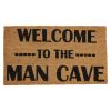 Dørmatte med tekst welcome to the man cave