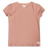 T-skjorte med pufferm dus rosa