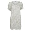 Nightwear Halley nattkjole med print hvit/lysegrønn