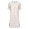Nightwear Pearl nattkjole med korte ermer hvit-pudder