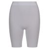 Shorts ribbestrikket seamless hvit.