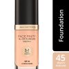 Max Factor Facefinity all day flawless foundation 45 warm almond