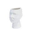 SK Home Stone vase med hode hvit