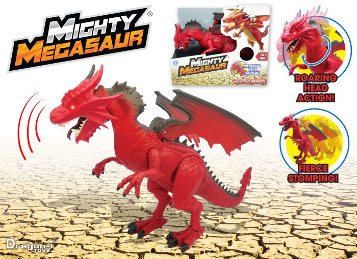Mighty Megasaur Drage med bevegelser og lyd drage