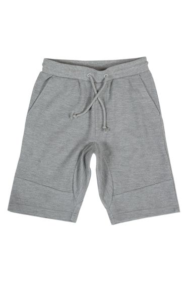 Teen Club shorts med elastisk linning og lommer med glidelås gråmelert