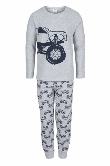 Kids World pyjamas sett gråmelert