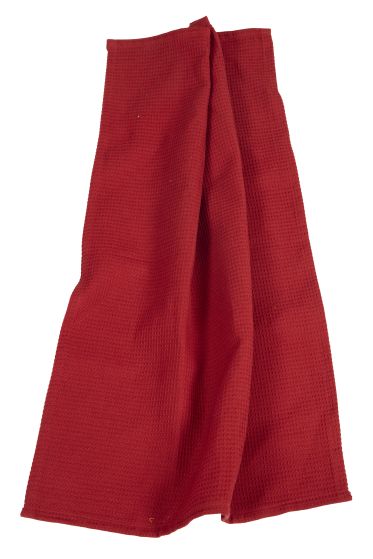 Hverdag vaffel kjøkkenhåndkle 50x70cm rød