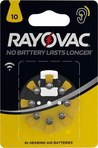 Rayovac Batteri for høreapparat V10 PR70 8 stk v10 pr70