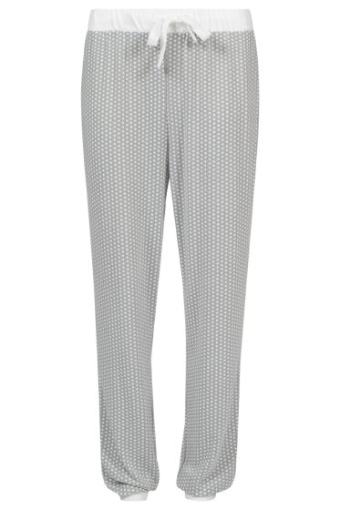 Nightwear pyjamasbukse med prikker grå-hvit