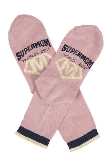 Basic mom supermom sokker rosa