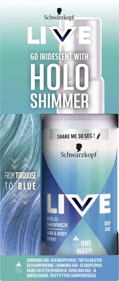 Schwarzkopf Live Holoshimmer from turquoise to blue