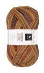 Gjestal Garn Stripy tynt strømpegarn 803-gul/brun striper