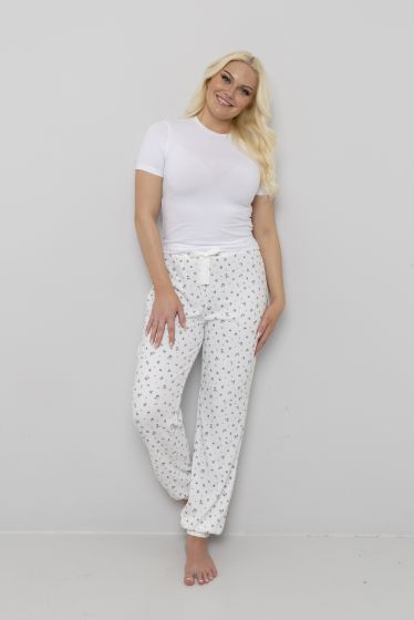 Pyjamasbukse Viola Hvit-blå