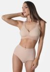 High waist brief Beige.