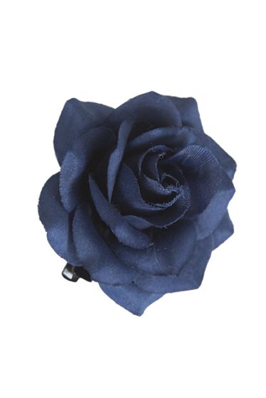 Hårpynt Rose clip blå