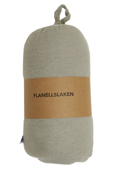 Sov Godt  stretch flanellslaken i førsteklasses bomullskvalitet. grå