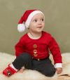 Baby World julenissedrakt rød og grå