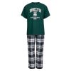 Pyjamas sett med flannels bukse Grønn