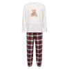 Pyjamas Herre Hvit/rød
