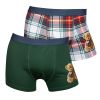 Boxer 2pk Herre Grønn-rød