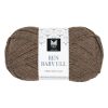 Merino 28 50gr garnnøste 108 - Mørk brun melert